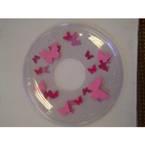 Pink Butterflies Spoke Guards